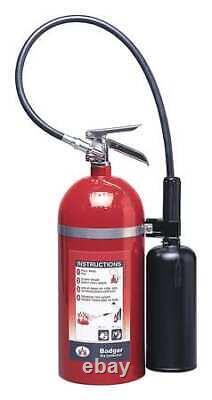 BADGER Fire Extinguisher, Aluminum, Red, BC 36MA36