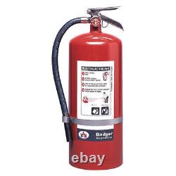 BADGER Fire Extinguisher, Steel, Red, BC 36MA34