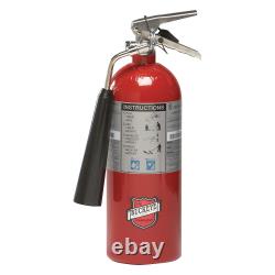 BUCKEYE 45100 Fire Extinguisher, Aluminum, Red, BC 35WT14