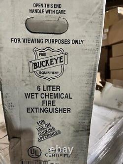 BUCKEYE Fire Extinguisher 6 lb Extinguisher Capacity, 1AK, Potassium Citrate/A