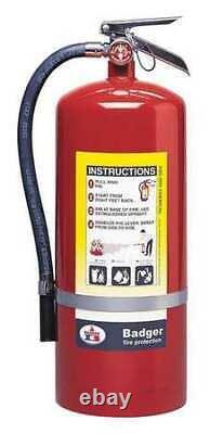 Badger B20m Fire Extinguisher, 6A120BC, Dry Chemical, 20 Lb