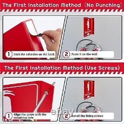 Barydat 12 Pcs Fire Extinguisher Signs with Pre Drilled Mounting Holes Fire E