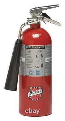 Buckeye 45100 Fire Extinguisher, 5BC, Carbon Dioxide, 5 Lb