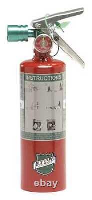 Buckeye 70258 Fire Extinguisher, 2BC, Halotron, 2.5 Lb