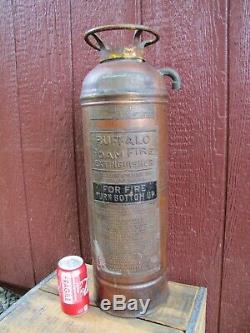 CRR NJ CENTRAL RAILROAD OF NEW JERSEY Old BUFFALO FOAM FIRE EXTINGUISHER Sign Ad