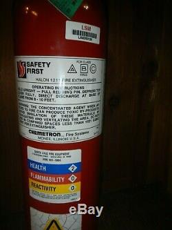Chemetron Halon 1211 13lb Charged & New Certification Fire Extinguisher