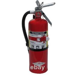 Class A B C Fire Extinguisher, 5lb with Vehicle Bracket Instant Safety Device