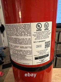 Clean Agent Fire Extinguisher Large 11 lb. Halotron Excellent Condition