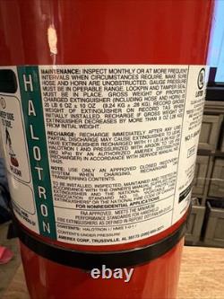 Clean Agent Fire Extinguisher Large 11 lb. Halotron Excellent Condition
