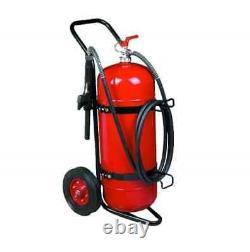 Co2 22.5 Trolley Mounted Fire Extinguisher Stainless Steel 20m Discharge Range