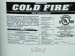 Cold Fire 5 gallon fire extinguisher refill concentrated agent