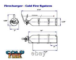 Cold Fire Racing 2.25 Liter 5lb Fire Extinguisher System Firefreeze Firecharger