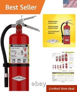 Commercial Grade 5 lb. ABC Fire Extinguisher with Wall Bracket Safety
