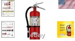 Commercial Grade 5 lb. ABC Fire Extinguisher with Wall Bracket Safety