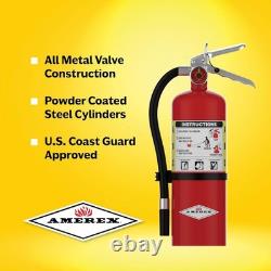 Commercial Grade 5 lb. ABC Fire Extinguisher with Wall Bracket Safety
