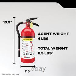 Commercial-Grade Fire Extinguisher for Office, Schools, Rechargeable, 2A10BC, 2