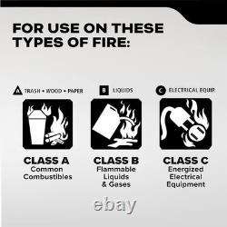 Commercial-Grade Fire Extinguisher for Office, Schools, Rechargeable, 2A10BC, 2