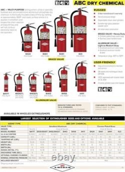 Compact 5 lb Fire Extinguisher ABC Dry Chemical, Perfect for Home & Business