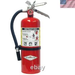 Dependable 5 lb Fire Extinguisher with Wall Bracket Class A, B, C Fire Safety