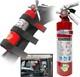 Dry Chemical 2.5 Pounds lbs Fire Extinguisher with Vehicle Bracket and Mobile