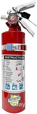 Dry Chemical 2.5 Pounds lbs Fire Extinguisher with Vehicle Bracket and Mobile