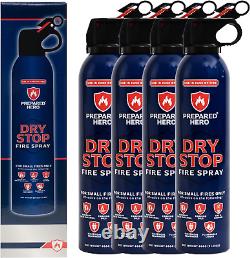 Dry Stop Fire Spray by 4 Pack Portable Fire Extinguisher for Home, Car, Gar