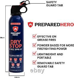 Dry Stop Fire Spray by 4 Pack Portable Fire Extinguisher for Home, Car, Gar