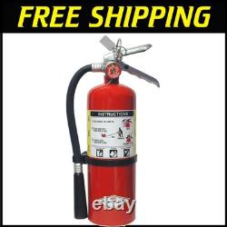 Durable 5 lb Fire Extinguisher 14 Seconds Discharge for Home & Office Safety