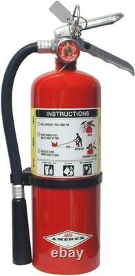 Durable 5 lb Fire Extinguisher 14 Seconds Discharge for Home & Office Safety=