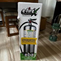 EFireX Lithium Battery TRPL-E Fire Extinguisher 9 Liter With Bracket NEW