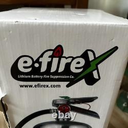 EFireX Lithium Battery TRPL-E Fire Extinguisher 9 Liter With Bracket NEW