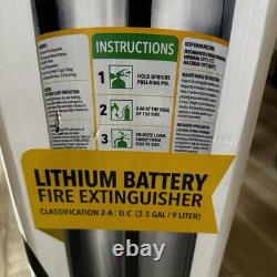EFireX Lithium Battery TRPL-E Fire Extinguisher 9 Liter With Bracket NEW