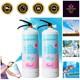 Eco-Friendly Giant Gender Reveal Fire Extinguisher Set 20 Feet Blue Burst