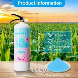 Eco-Friendly Giant Gender Reveal Fire Extinguisher Set 20 Feet Blue Burst