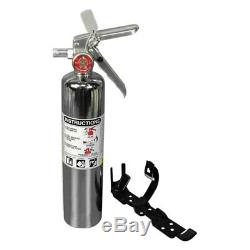 Eddie Marine EXT-106 2-1/2 lb Chrome Fire Extinguisher Clean Agent