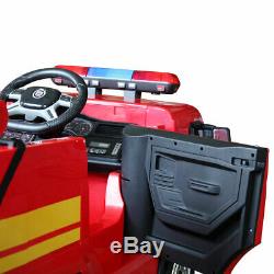 Electric Kids Ride On Truck withFire Extinguisher Water Pistol Child Play Toy Gift