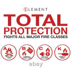 Element E100 Professional Fire Extinguisher Non-toxic Non-corrosive 4 Pack