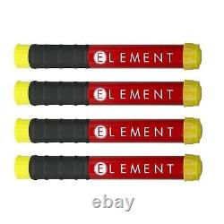 Element E50 Portable Compact Fire Extinguisher with Mount Clip 4-Piece Set 40050
