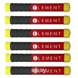 Element E50 Portable Compact Fire Extinguisher with Mount Clip 6-Piece Set 40050