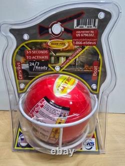 Elide USA ELY6 Genuine Fire Extinguisher Ball A/B/C Type Fires with mount Sealed