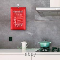Emergency Fiberglass Fire Blanket, Fire Extinguisher, Flame Retardant, 39 X 39