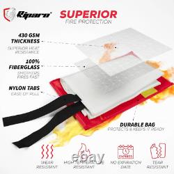 Emergency Fire Blanket WithHook, For Home & Kitchen, Fire pits, BBQ 16 Pack