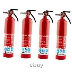 FE1A10GR195 ABC 4 Pack Home Fire Extinguisher-4-Pk, Rated 1-A10-BC, Model#
