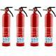 FE1A10GR195 ABC 4 Pack Home Fire Extinguisher-4-Pk, Rated 1-A10-BC, Model#
