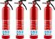 FE1A10GR195 ABC Home Fire Extinguisher, Rated 1-A10-BC, Model# HOME1, Red, 4 C