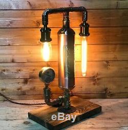 Fantastic Simplex Fire Extinguisher Lamp, Light Steampunk Edison, Copper & Brass