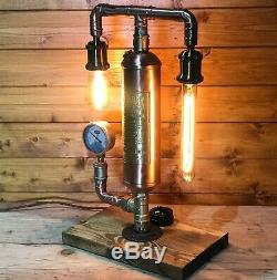 Fantastic Simplex Fire Extinguisher Lamp, Light Steampunk Edison, Copper & Brass