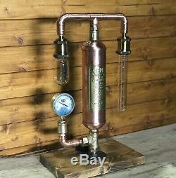 Fantastic Simplex Fire Extinguisher Lamp, Light Steampunk Edison, Copper & Brass