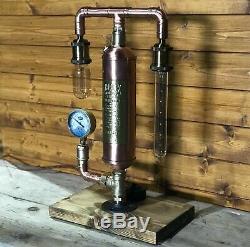 Fantastic Simplex Fire Extinguisher Lamp, Light Steampunk Edison, Copper & Brass