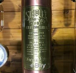 Fantastic Simplex Fire Extinguisher Lamp, Light Steampunk Edison, Copper & Brass